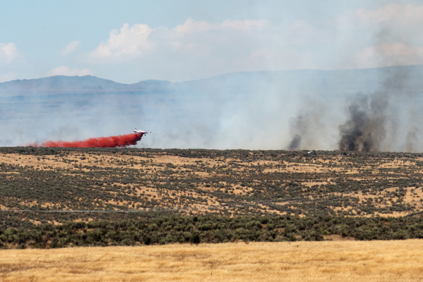 Fire breaks out north of Gooding